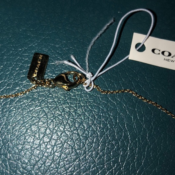 COACH Demi-Fine Sunburst Layered Chain Necklace - Picture 3 of 5